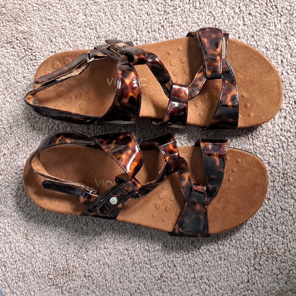 Vionic Paros Sandal in Tortoise size 10 NWOB
